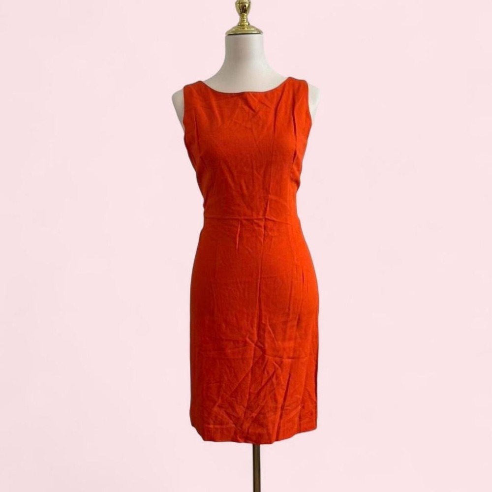 Jessica Howard orange linen mini‎ dress
